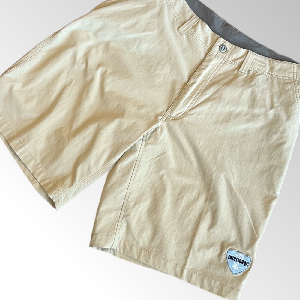 Patagonia Shorts Men’s Size 36 Tan Nylon Interlodge Hiking Flat Front Shorts - Picture 1 of 10
